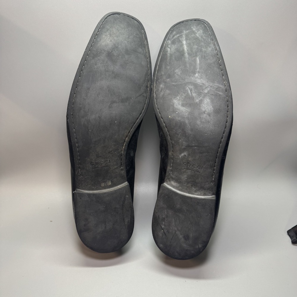 GUCCI Men's‎ Black Florence Leather dress shoes loafers Italy Size 11 -US - Picture 10 of 12